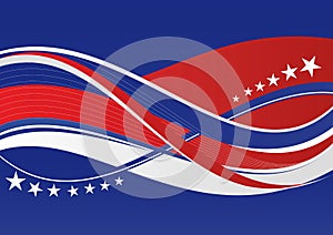 Patriotic background - Stars and stripes