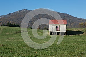 Patriotic Barn Landscape