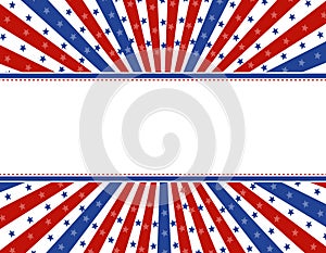 Patriotic border background photo