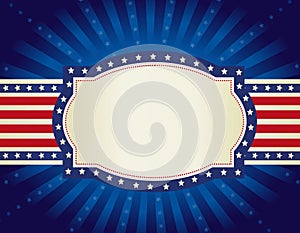 Patriotic border background