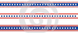 Patriotic border divider american usa flag