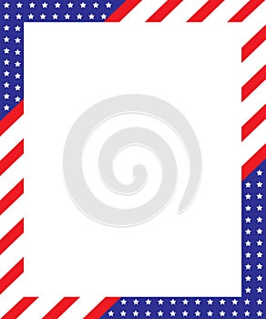 Patriotic border frame