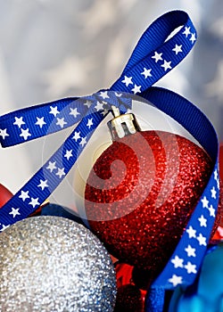 Patriotic Christmas ornament