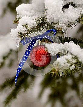 Patriotic Christmas ornament