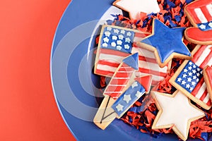 Patriotic cookies for 4th of July