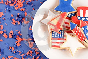 Patriotic cookies for 4th of July