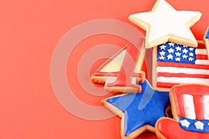 Patriotic cookies for 4th of July