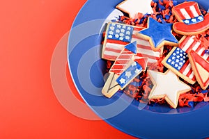 Patriotic cookies for 4th of July