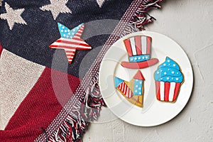 Patriotic cookies for 4th of July