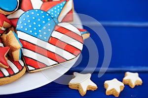 Patriotic cookies for 4th of July