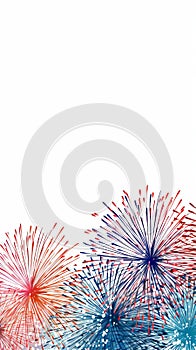 Patriotic fireworks background