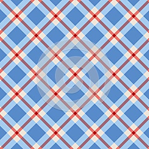 Patriotic gingham pattern seamless