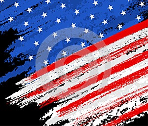 Patriotic grunge American Flag background