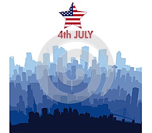 Patriotic independence day background