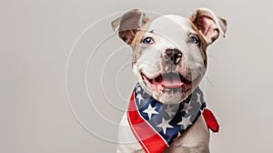 Patriotic Puppy with Bandana