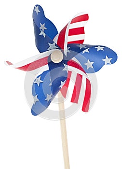 Patriotic Red White and Blie Pinwheel