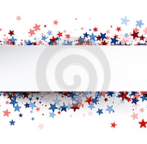 Patriotic Star Border Frame