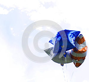 Patriotic star shaped balloons