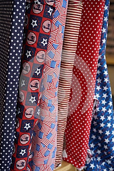 Patriotic textiles - red, white, & blue