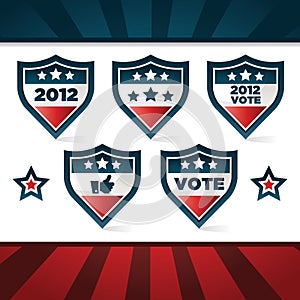 Patriotic Voting Shields