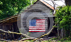 Patriotism Painted on an American Barn