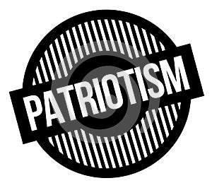 Patriotism typographic stamp