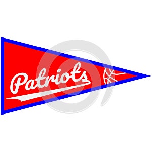 Patriots basketball EPS vector file