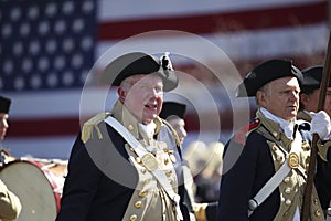 Patriots Day Parade held in Lexington, MA on April 22, 2014. Minutemen