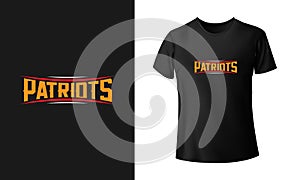 Patriots T-shirt Vector template design