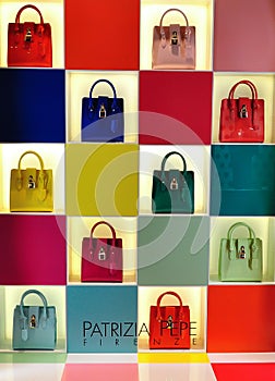 Patrizia Pepe women bags shop window