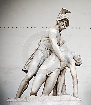 Patroclo e Menelao statue in Florence