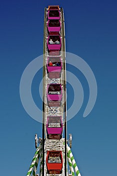 Patrons Enjoy The State Fair Ferris Wheel