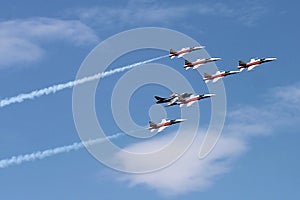 Patrouille Suisse acrtobatic team at Payerne Air14