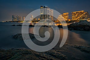 Pattaya beach at twilight