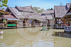 Pattaya Floating Market in Chonburi City Thailand on Holiday.