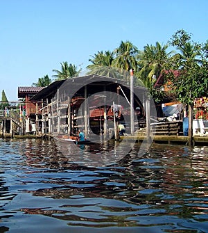 Pattaya Floating Market, traditional commercial boat