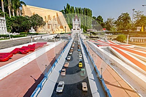 PATTAYA, THAILAND - April 14 2016 : Tower Bridge , English in Mini Siam Park Pattaya