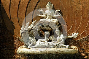 Pattaya, Thailand: Buddha Fountain at Mini Siam photo