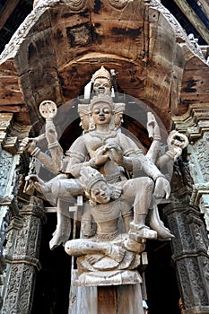 Pattaya, Thailand: Sanctuary of Truth Figures