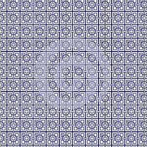 Seamless Blue Geometric Islamic Ornament Pattern Grid Background.
