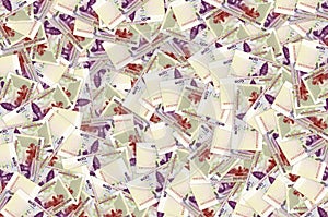 Pattern of 100 Cambodian riels banknote is national currency of Cambodia