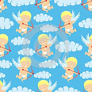 Cupids and clouds.