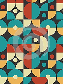 Curcle and square pattern