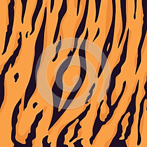 Vector Illustration Tiger Fur Pattern Background