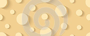Circle yellow shadow pastel texture pattern