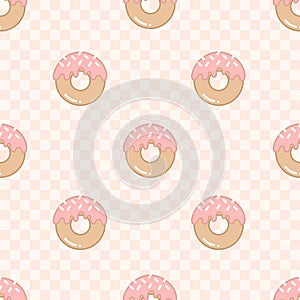 cute pink pastel sweets donut bakery pattern