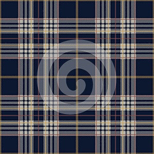 Tartan seamless pattern, navy blue , yellow