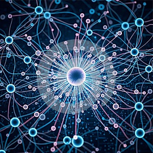 Pattern against a dark blue background suggesting a visualization