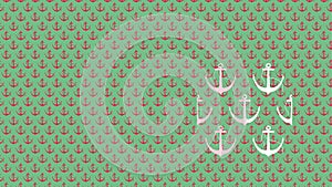 Pattern with anchors, background