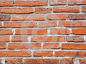 Pattern of ancient brown brick wall background